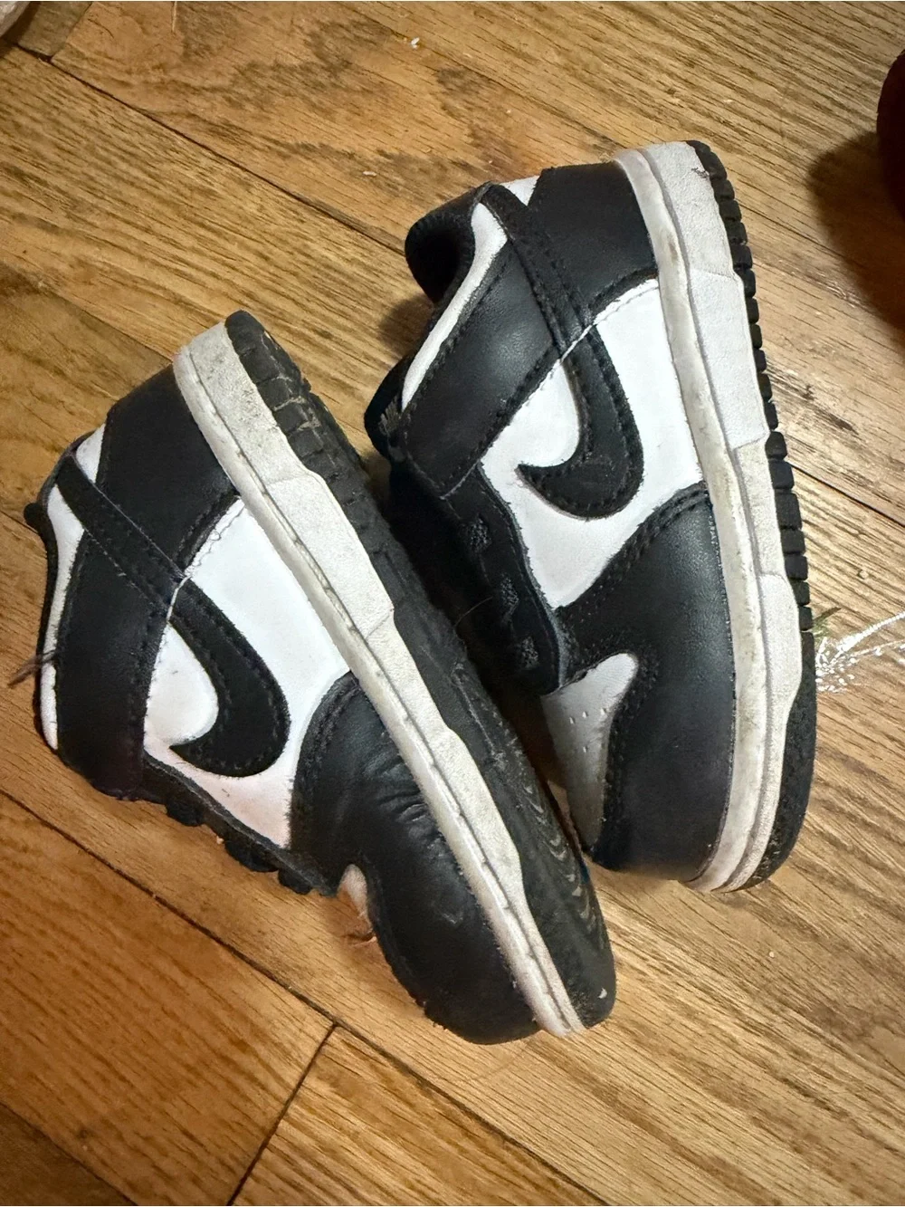 Nike Kids' High-Top Sneakers in White, Red & Black